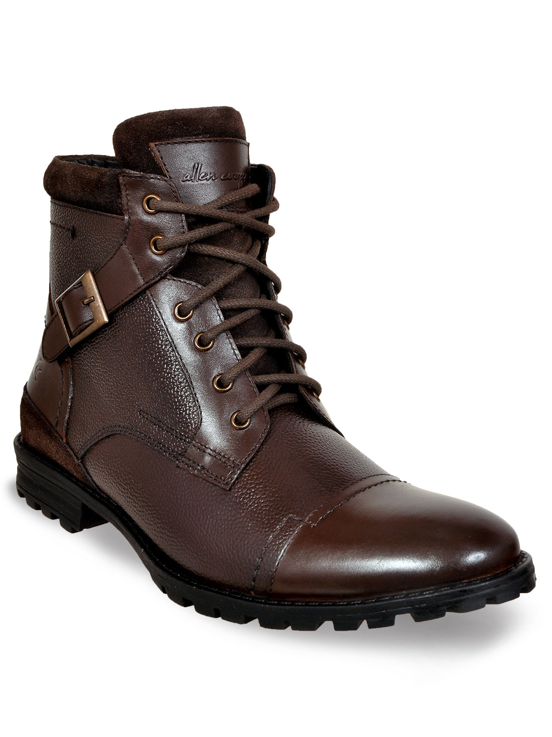 Allen Cooper Men's Genuine Leather Comfortable Casual Shoes With Memory Foam