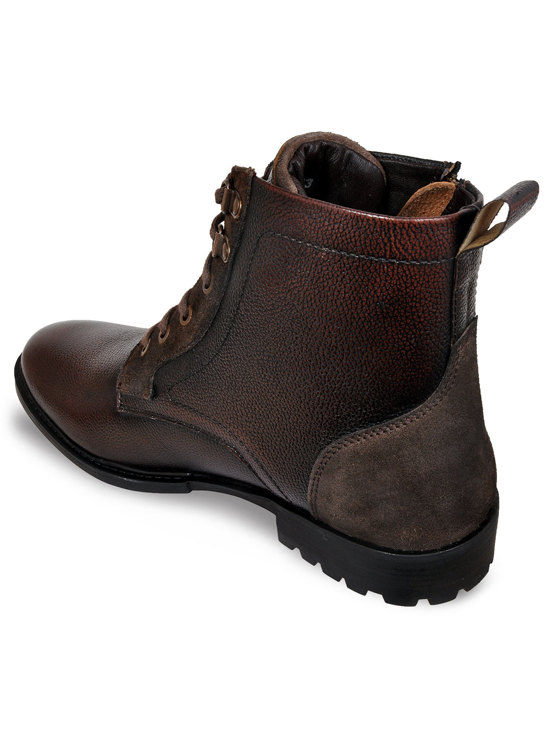 Allen Cooper Men's Genuine Leather Comfortable Boots With Memory Foam Insole
