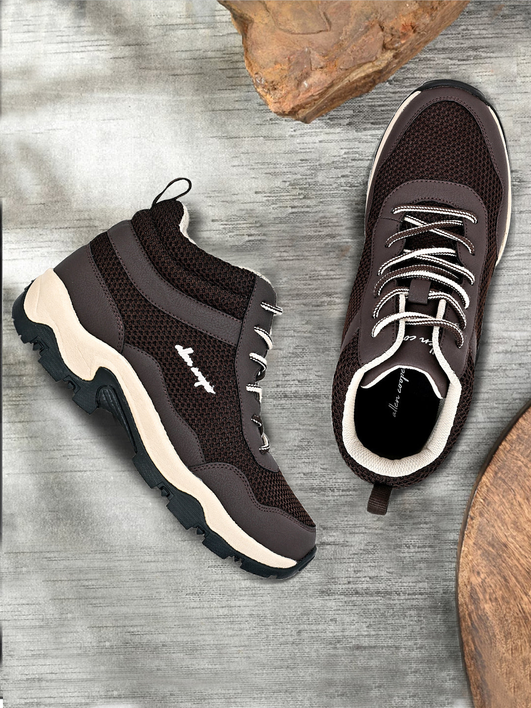 Allen Cooper Men's Trekking, Outdoor Shoes with Memory Foam