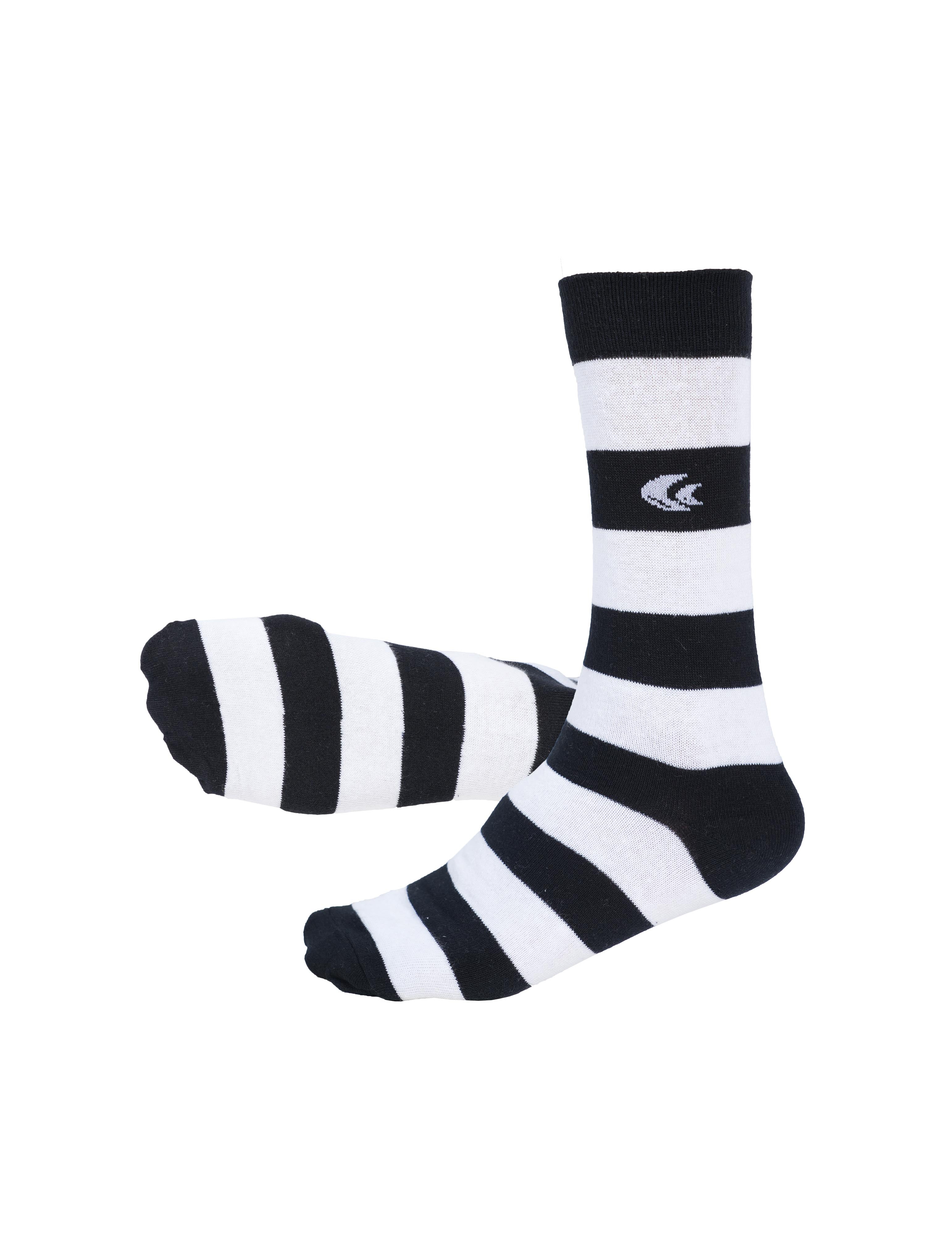 Allen Cooper Men Striped Mid-Calf/Crew (Pack of 3)