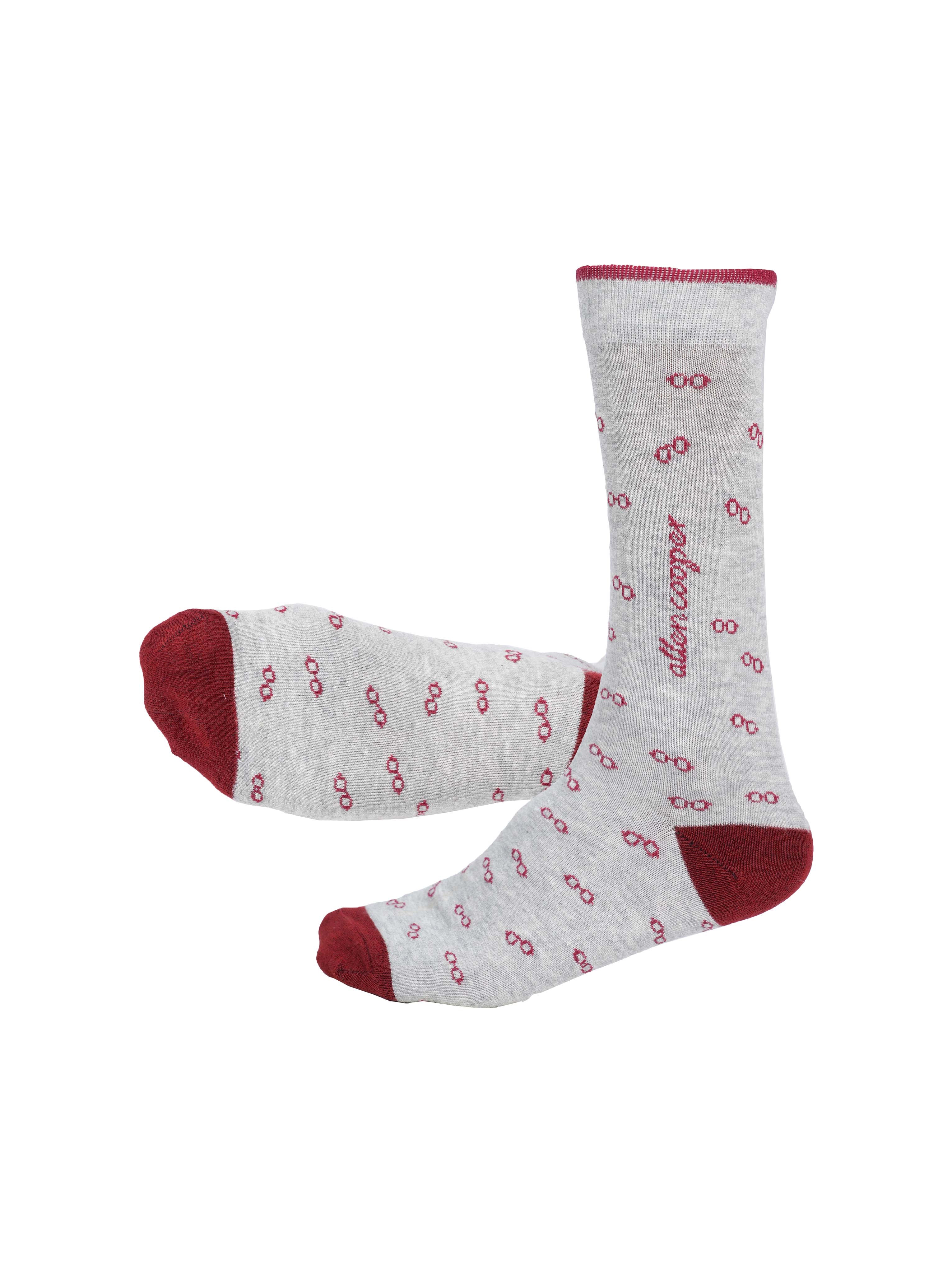 Allen Cooper Men Self Design Mid-Calf/Crew (Pack of 3)