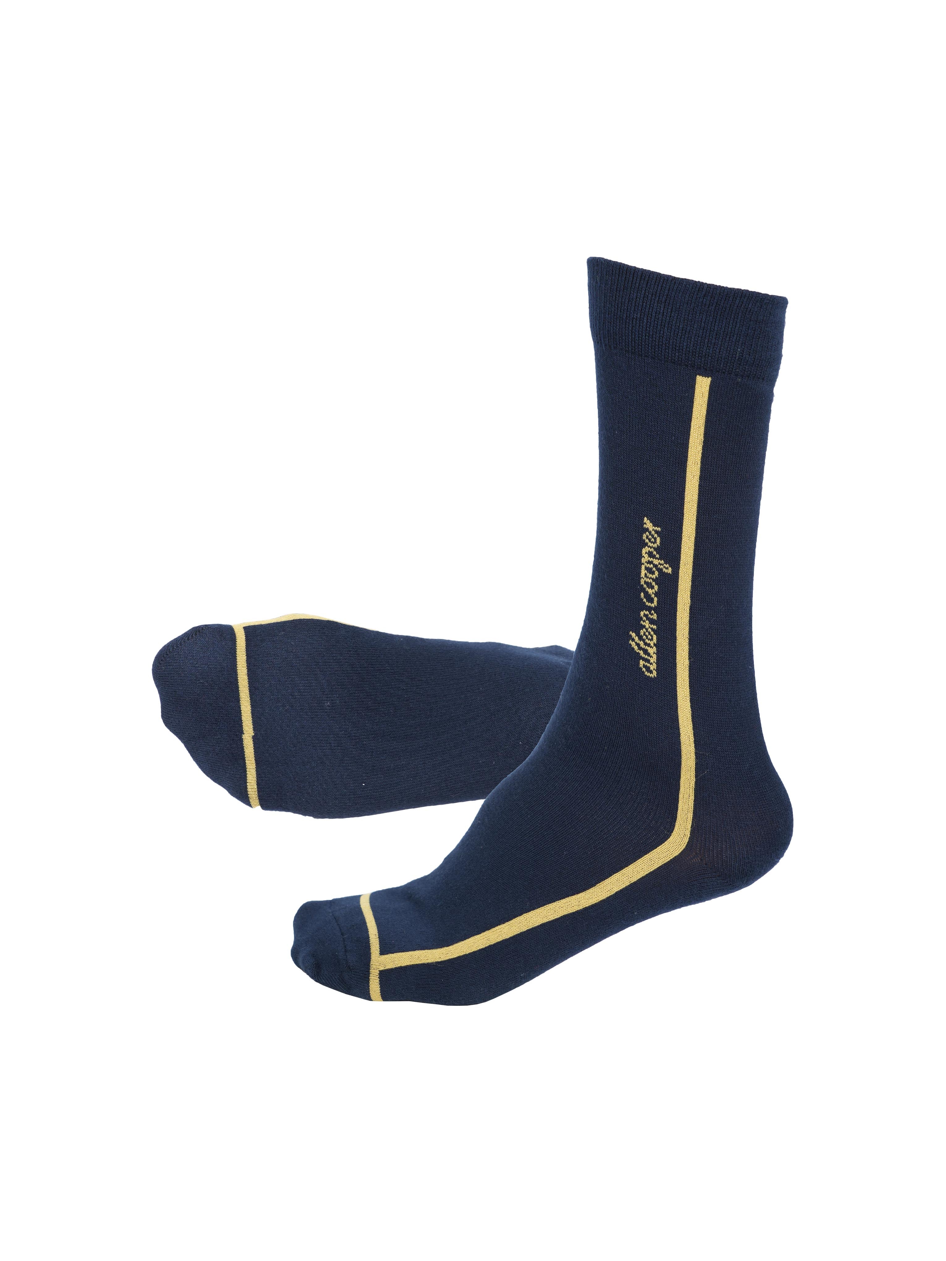 Allen Cooper Men Self Design Mid-Calf/Crew (Pack of 3)