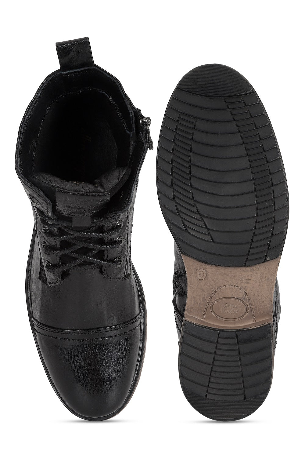 Allen Cooper Men's Genuine Leather Comfortable Boots With Memory Foam Insole