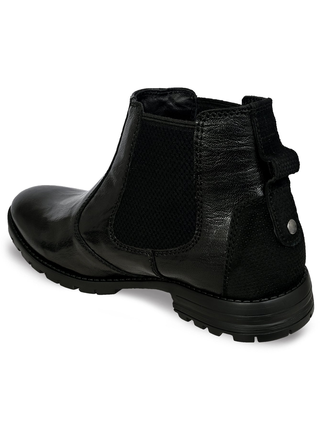 Allen Cooper Men's Genuine Leather Comfortable Boots With Memory Foam Insole