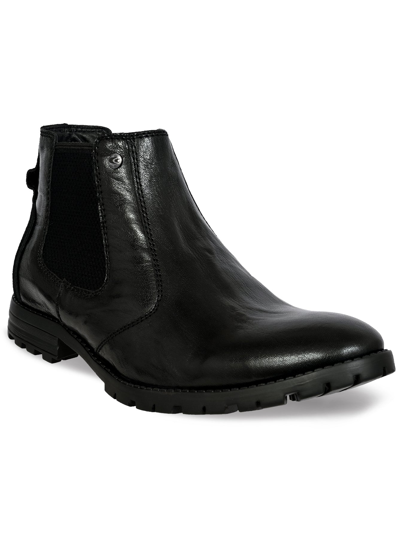 Allen Cooper Men's Genuine Leather Comfortable Boots With Memory Foam Insole