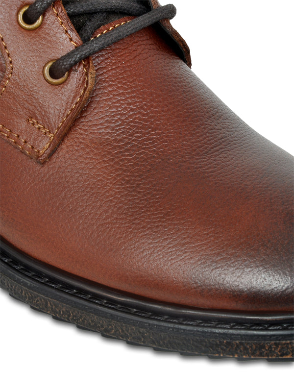 Allen Cooper Men's Genuine Leather Comfortable Boots With Memory Foam Insole