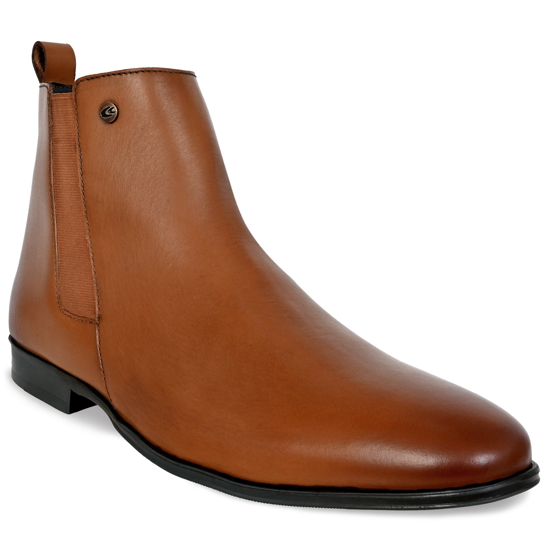 Allen Cooper Men's Genuine Leather Comfortable Boots With Memory Foam Insole