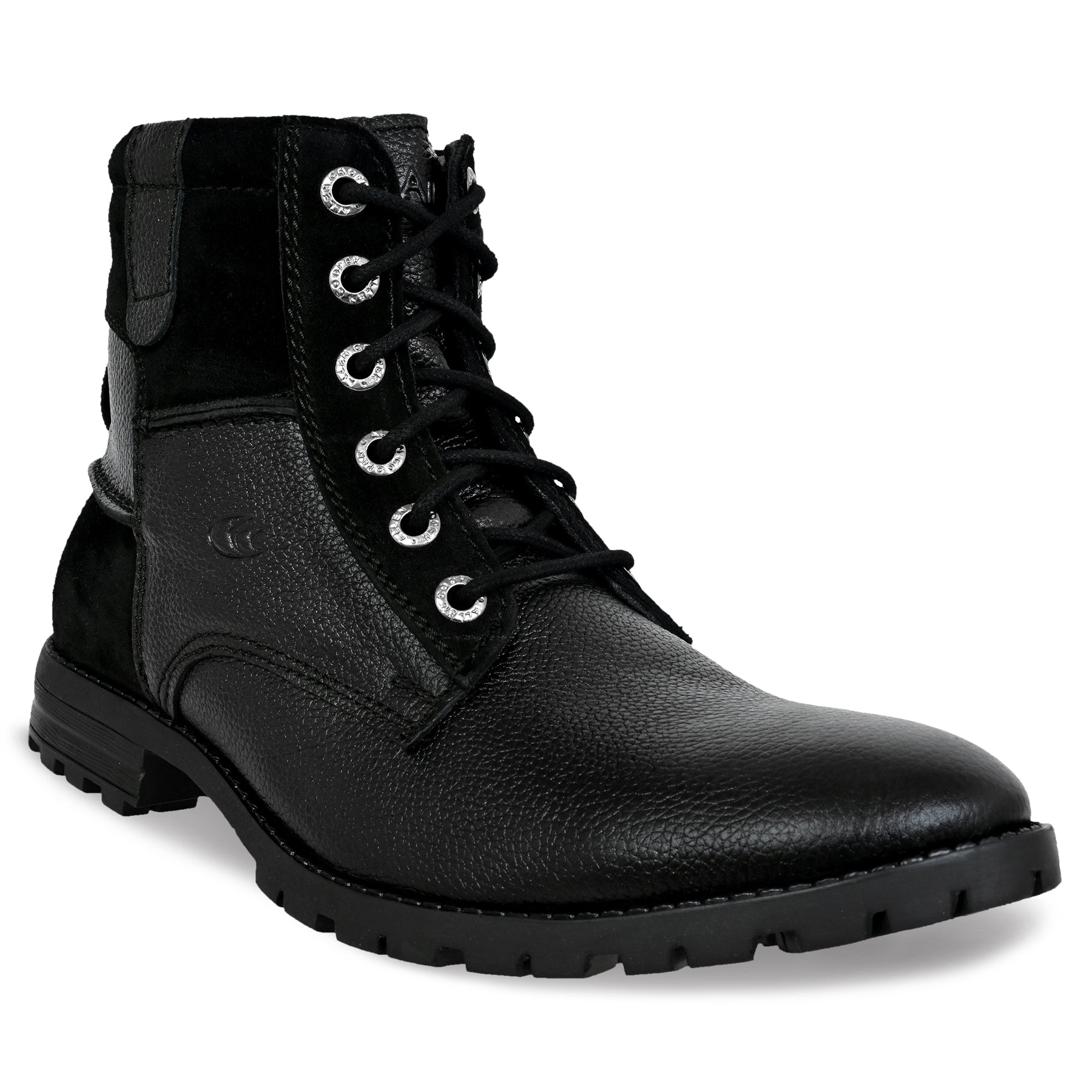 Allen Cooper Men's Genuine Leather Comfortable Boots With Memory Foam Insole