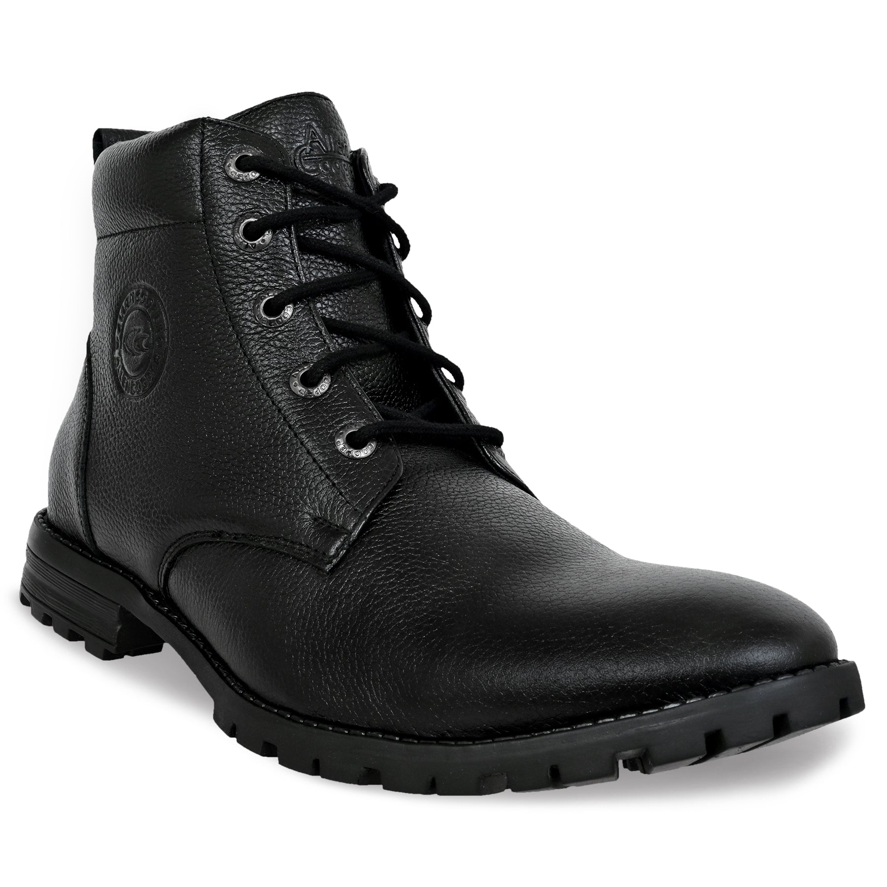 Allen Cooper Men's Genuine Leather Comfortable Boots With Memory Foam Insole