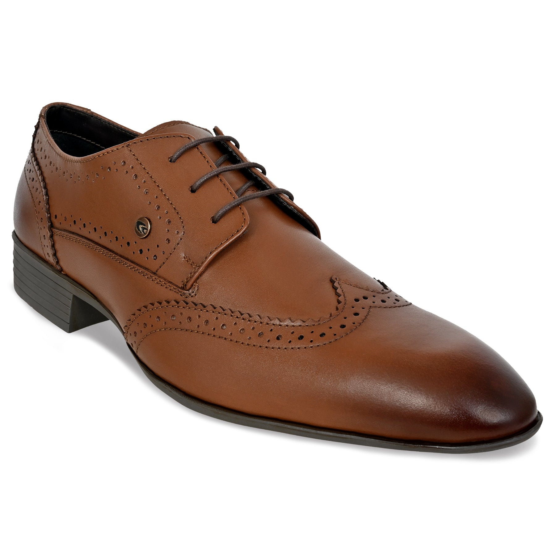 Allen Cooper Men's Genuine Leather Comfortable Formal Shoes with Memory Foam