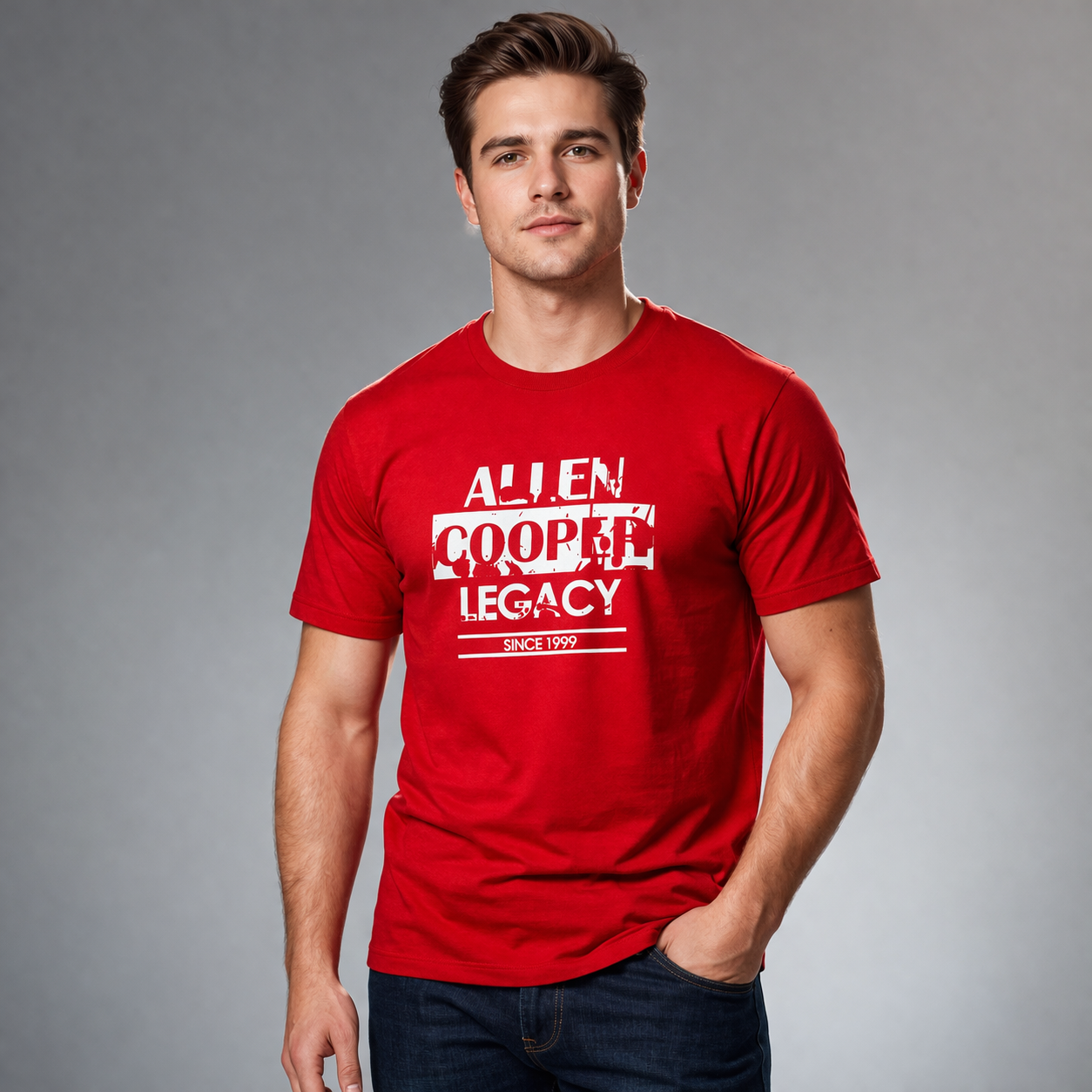 Allen Cooper Round Neck Tshirts For Men