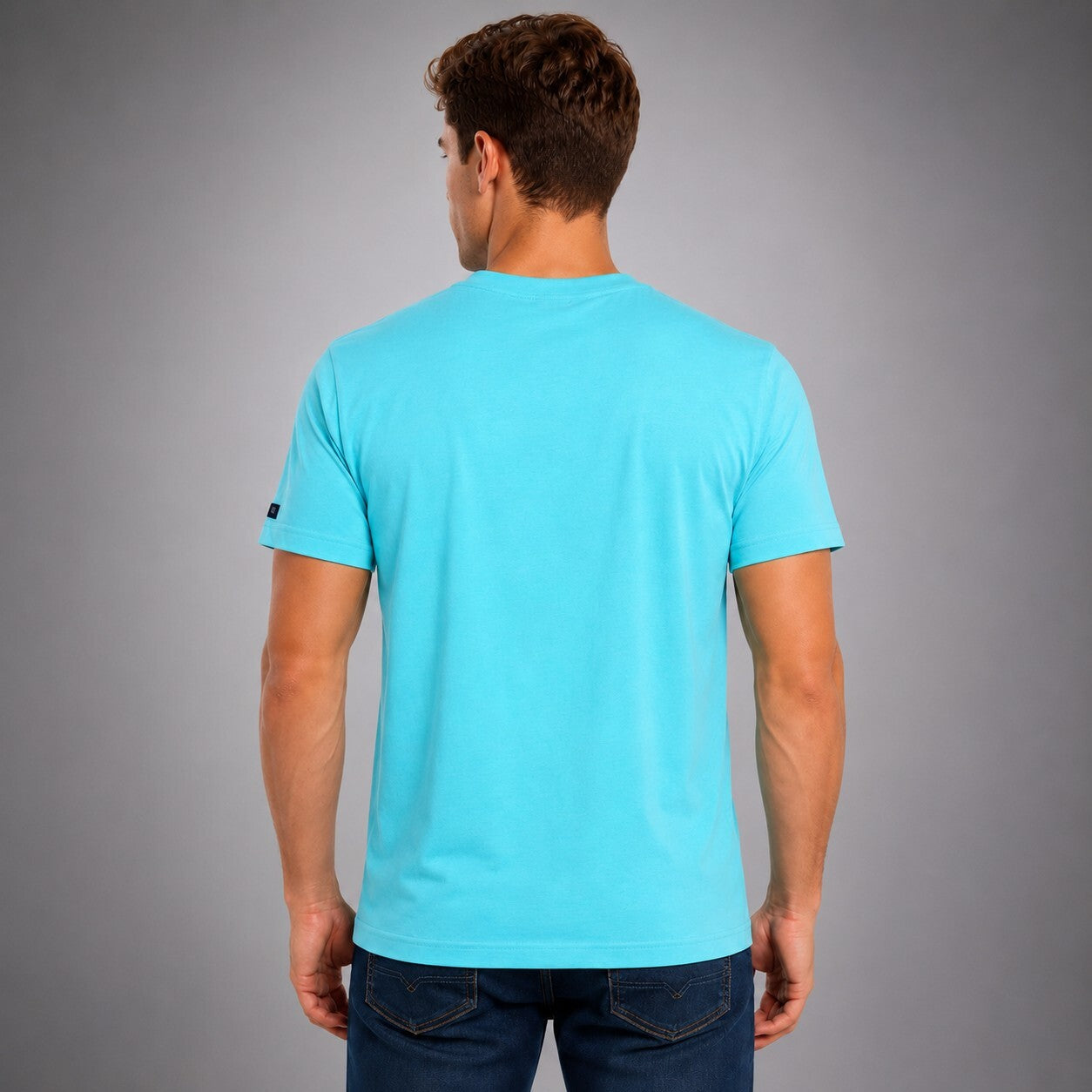 Allen Cooper Round Neck Tshirts For Men