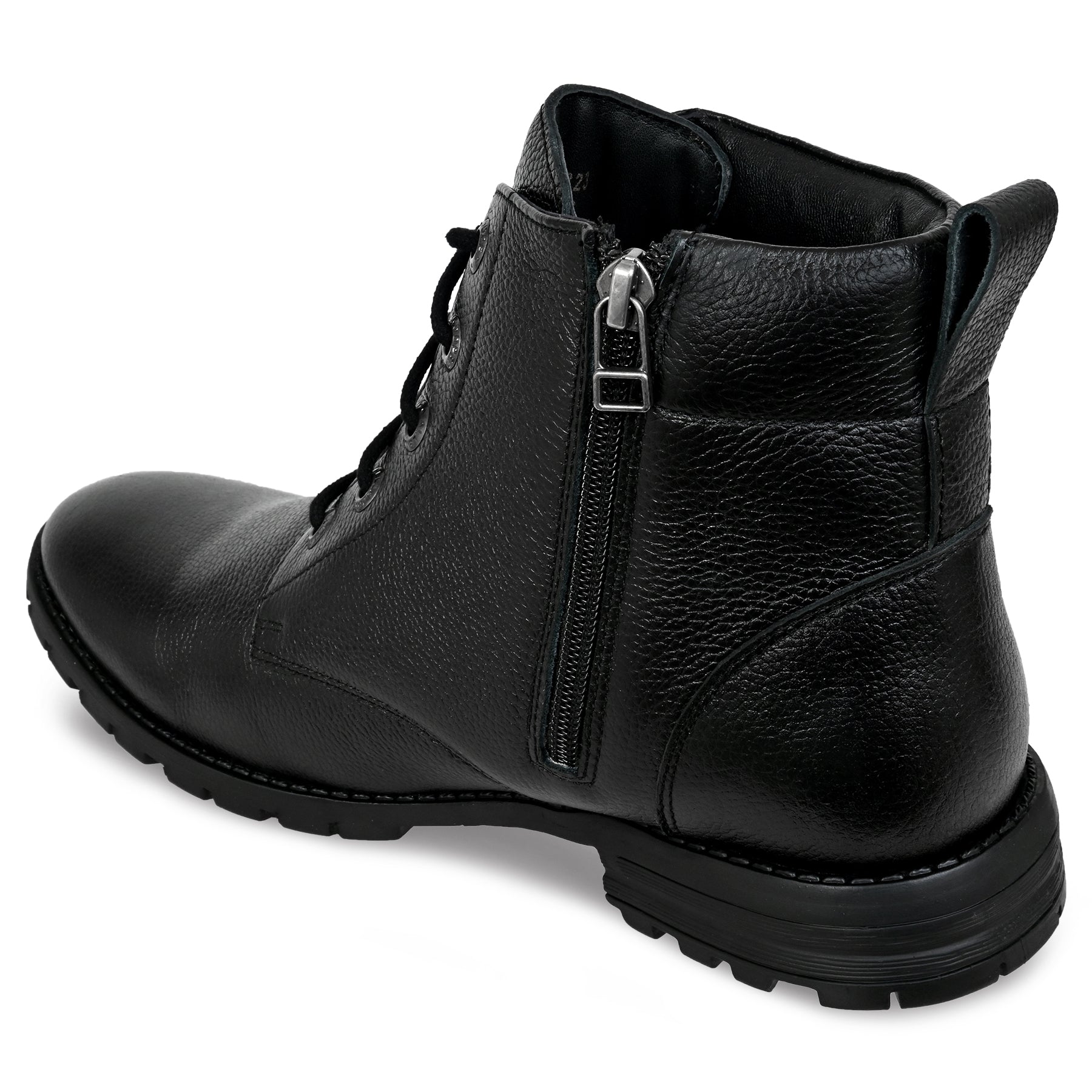 Allen Cooper Men's Genuine Leather Comfortable Boots With Memory Foam Insole