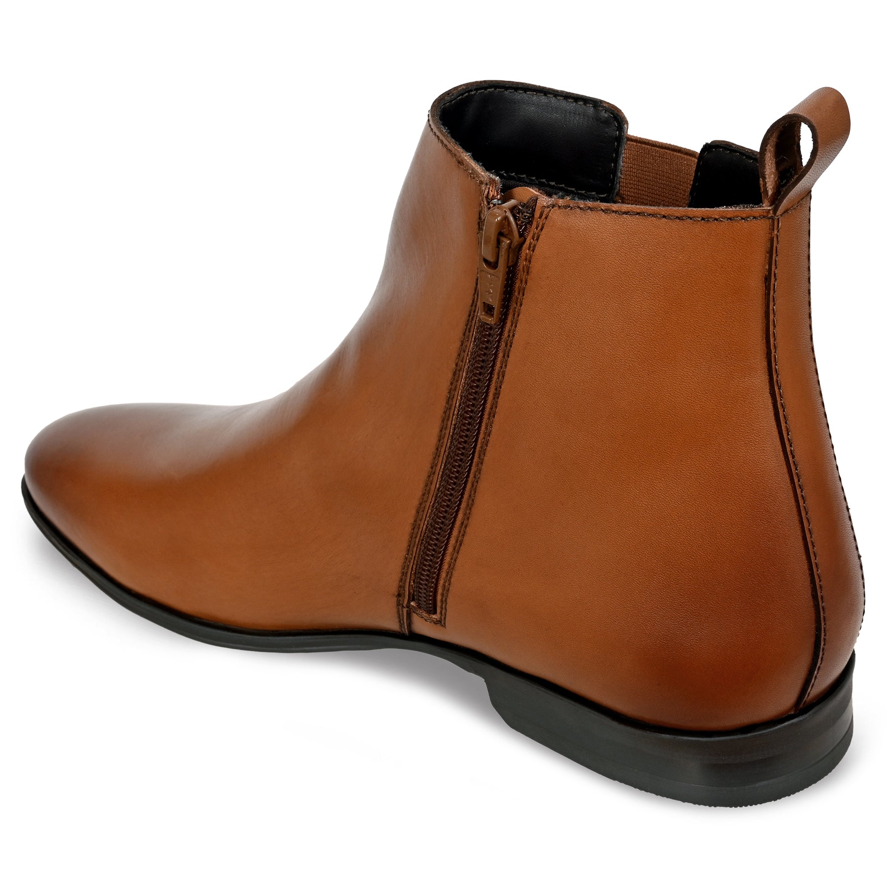 Allen Cooper Men's Genuine Leather Comfortable Boots With Memory Foam Insole