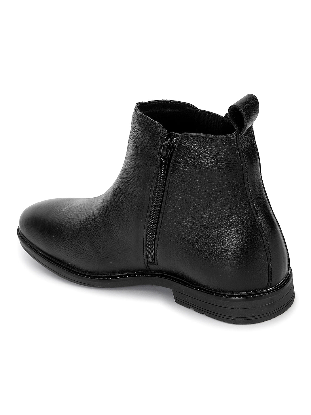 Allen Coper Men's Genuine Leather Comfortable Boots With Memory Foam Insole