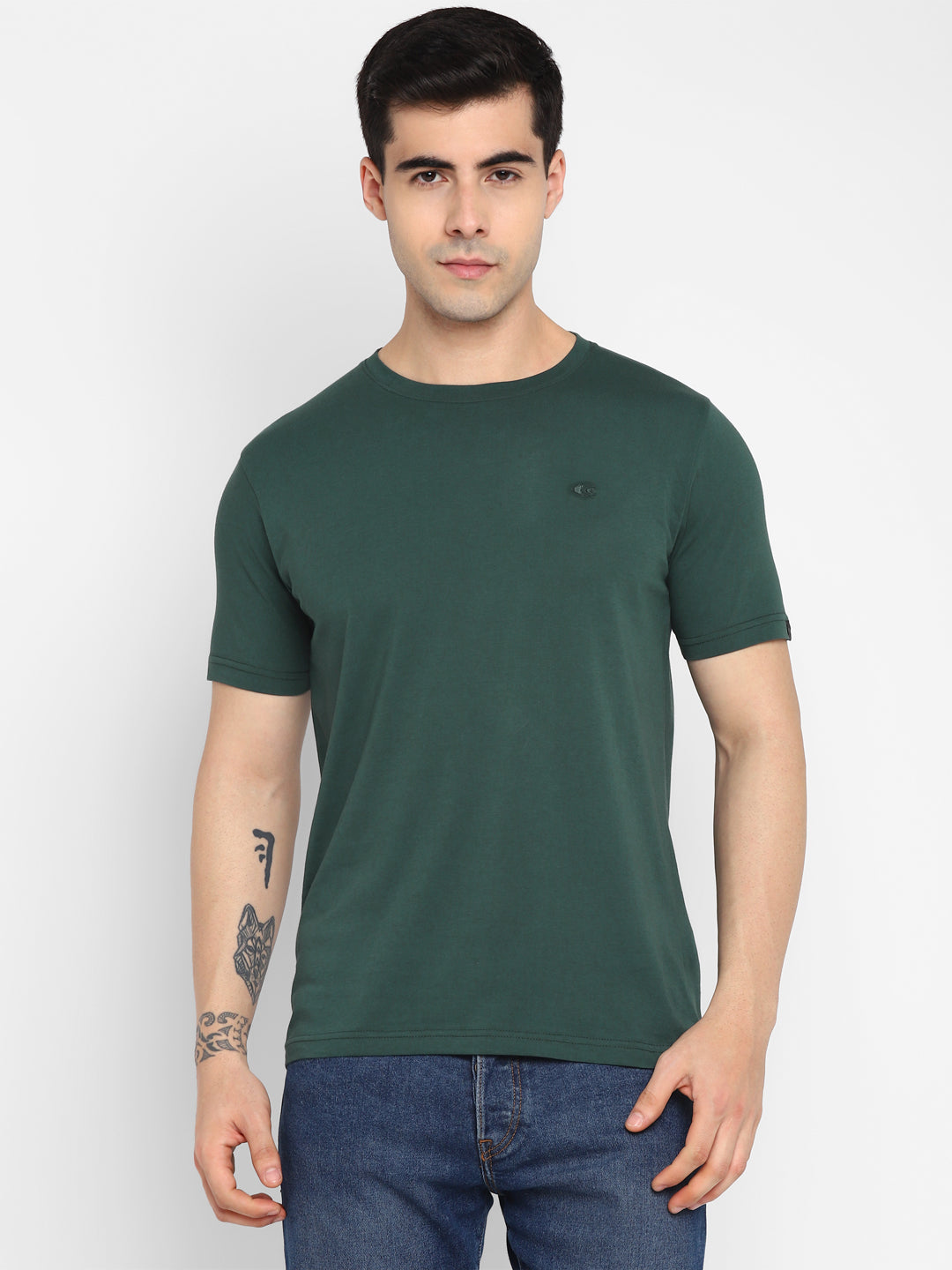 Allen Cooper Round Neck Tshirts For Men